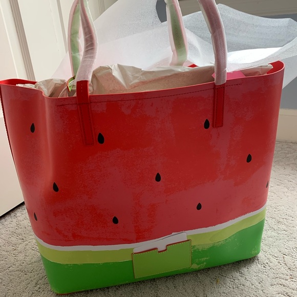 Kate Spade Make a Splash Watermelon Tote - Picture 4 of 7